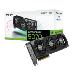 PNY NVIDIA GeForce RTX™ 5070 OC Triple Fan, Graphics Card (12GB GDDR7, 192-bit, SFF-Ready, PCIe® 5.0, HDMI®/DP 2.1, 2.4-Slot, NVIDIA Blackwell Architecture, DLSS 4