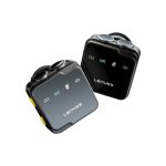 LENYES LM205 2-in-1 Artificial Intelligence Noise Cancelling Lavalier Microphone with Type-C and Lightning Connector, Black - Image 3