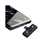 LENYES LM205 2-in-1 Artificial Intelligence Noise Cancelling Lavalier Microphone with Type-C and Lightning Connector, Black - Image 4