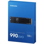 SAMSUNG SSD 990 EVO 1TB PCIe 5.0 M.2 2280 Seq Read Speeds Up-to 5,000MB/s w/ Power Efficienc & Smart Thermal Control