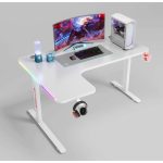 FEEX D2200 Gaming Desk Share Tweet – White-L 140x60x100x80cm