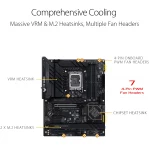 ASUS TUF Gaming Z790-Plus WiFi DDR5 Intel 12th&13th Gen ATX Motherboard 4xM.2 Slots WiFi 6 Thunderbolt 4 RGB Lighting - Image 2