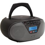 Aiwa BBTU-400BK Portable CD Radio with Bluetooth and USB, Color Display, RDS, FM PLL, Alarm Function, Colour Black
