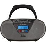 Aiwa BBTU-400BK Portable CD Radio with Bluetooth and USB, Color Display, RDS, FM PLL, Alarm Function, Colour Black - Image 2