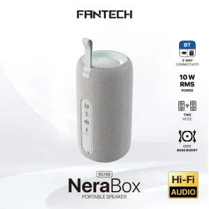 FANTECH BS158 NeraBox 10W RMS PORTABLE SPEAKER Rechargeable Battery - Gray