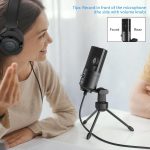 FIFINE USB Microphone, Metal Condenser Recording Microphone for MAC OS, Windows, Cardioid Laptop Mic for Recording Vocals, Voice Overs, Streaming, Meeting and YouTube Videos - Image 7