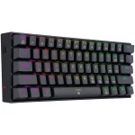 Redragon K630 Dragonborn 60% Wired RGB Gaming Keyboard, 61 Keys Compact Mechanical Keyboard with Linear RED Switch, Pro Driver Support, Black