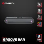 Fantech BS160 Groover Bar Portable Gaming Speaker 4-Way Mode Connectivity BT, TF Card, AUX, or USB flash-Black