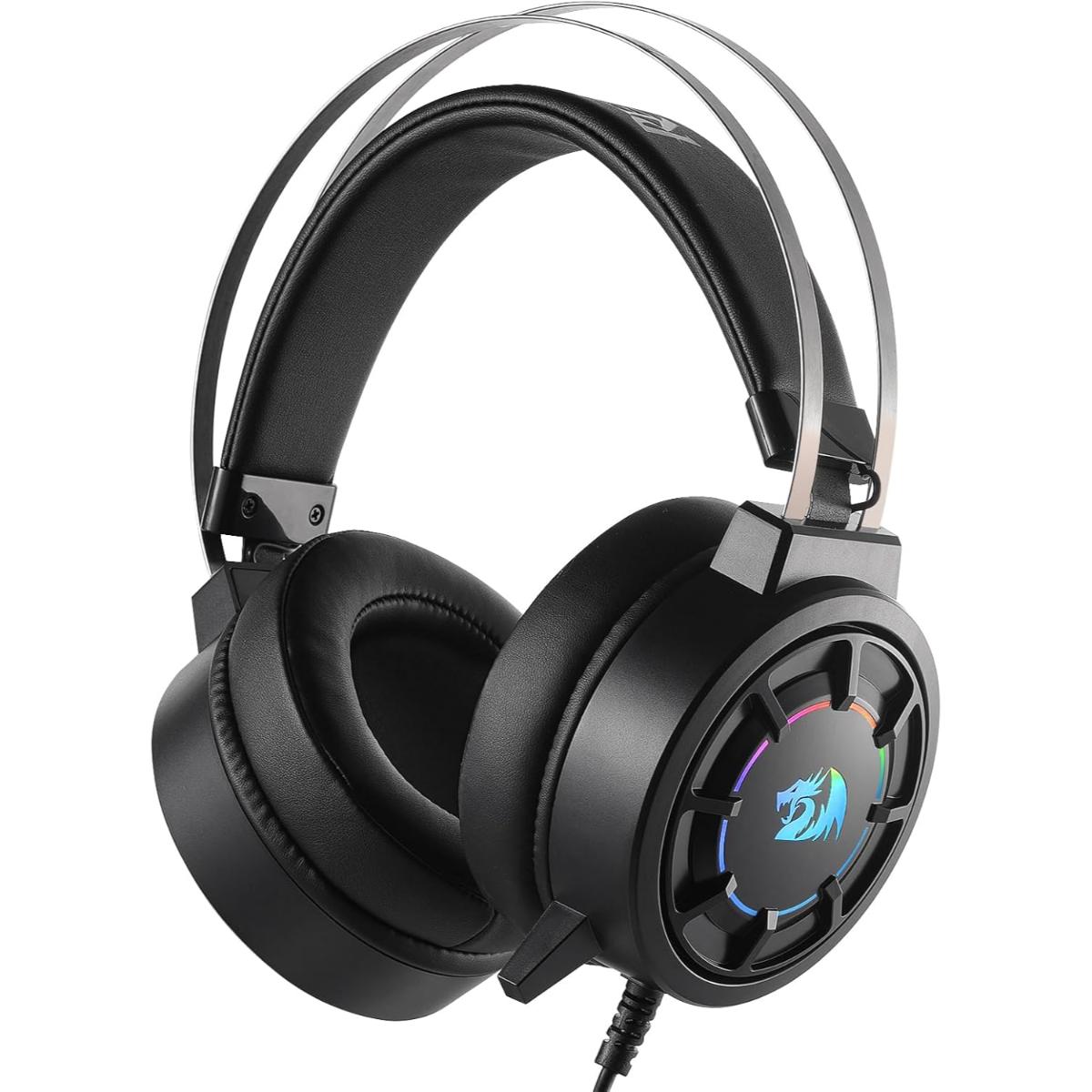 LG	Redragon H314 RGB Gaming Headset – Wired Computer Headset with 40mm Drivers, USB Connection, Lightweight Design, and Soft PU Leather Ear Cushions for Ultimate Comfort |	H314	|