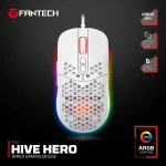 Fantech HERO X18 Gaming Mouse RGB White - Image 2