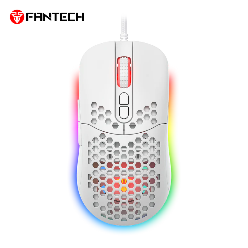 edc3612c_8625a883-715a-4b11-a859-131e27d17412 Fantech HERO X18 Gaming Mouse RGB White - Image 1