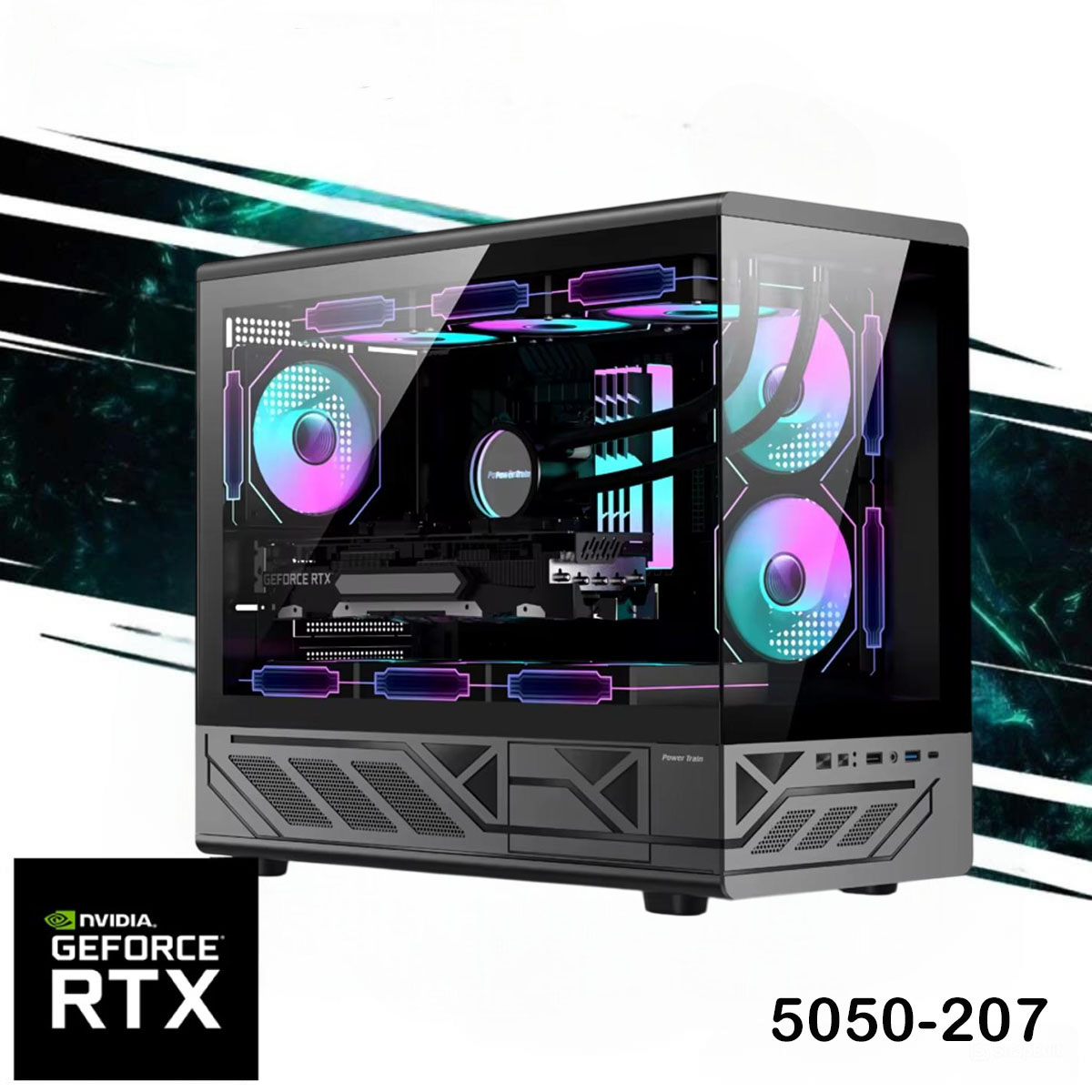 5050-207 EC Power 5050-207 Gaming PC NEW 14Gen Intel Core i5 10-Cores w/ Nvidia RTX 5050 8GB DDR6 & Advanced Air Cooler - Image 1