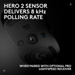 Logitech G PRO 2 Lightspeed Wireless Gaming Mouse, Right- or Left-Handed Mouse with up to 4 Customizable and Switchable Magnetic Side Buttons, 32K DPI Sensor, USB-C Charging, for PC/Mac - Black - Image 2