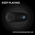 Logitech G PRO 2 Lightspeed Wireless Gaming Mouse, Right- or Left-Handed Mouse with up to 4 Customizable and Switchable Magnetic Side Buttons, 32K DPI Sensor, USB-C Charging, for PC/Mac - Black - Image 3