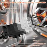 ATTACK SHARK R82 HE Rapid Trigger Wired Mechanical Gaming Keyboard TKL NKRO with 8K Polling,0.005mm RT Accuracy,256K Scan Rate,5 Layer Sound Damped,Hall Effect Magnetic Switch,Driver for PC Mac(Black) - Image 4