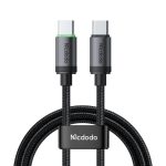 MCDODO CA-441 60W USB-C TO USB-C CABLE WITH CHARGING LIGHT 1M - BLACK
