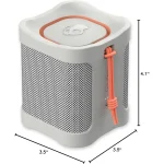 Skullcandy Terrain Mini Wireless Bluetooth Speaker - IPX7 Waterproof Portable with Dual Custom Passive Radiators, 14 Hour Battery, Nylon Wrist Wrap, & True Stereo - Bone - Image 5