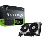 MSI GeForce RTX 5050 8G VENTUS 2X OC 8GB Graphics Card, GDDR6 128-Bit Memory, 2602 MHz Engine Clock, 20 Gbps Memory Clock, 2560 CUDA Cores