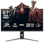 REDRAGON DIDON GMU2781SUC 27-inch Gaming Monitor DUAL MODE Fast IPS Panel ,Flat Gaming Monitor , 3840 * 2160 ,(4K 160 Hz - FHD 320Hz) HDMI 2.1 1ms Adjustable Stand, RGB Light